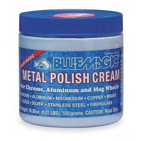 Blue matic metal polish